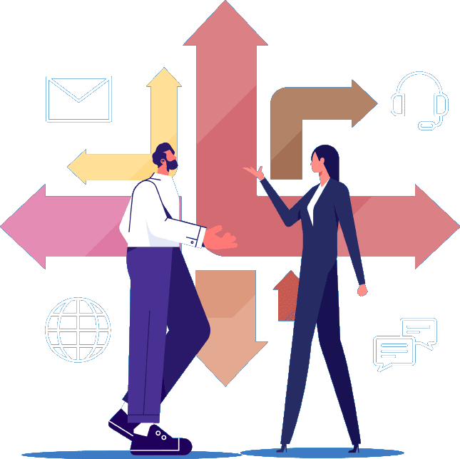 コンタクトセンター運営イラスト